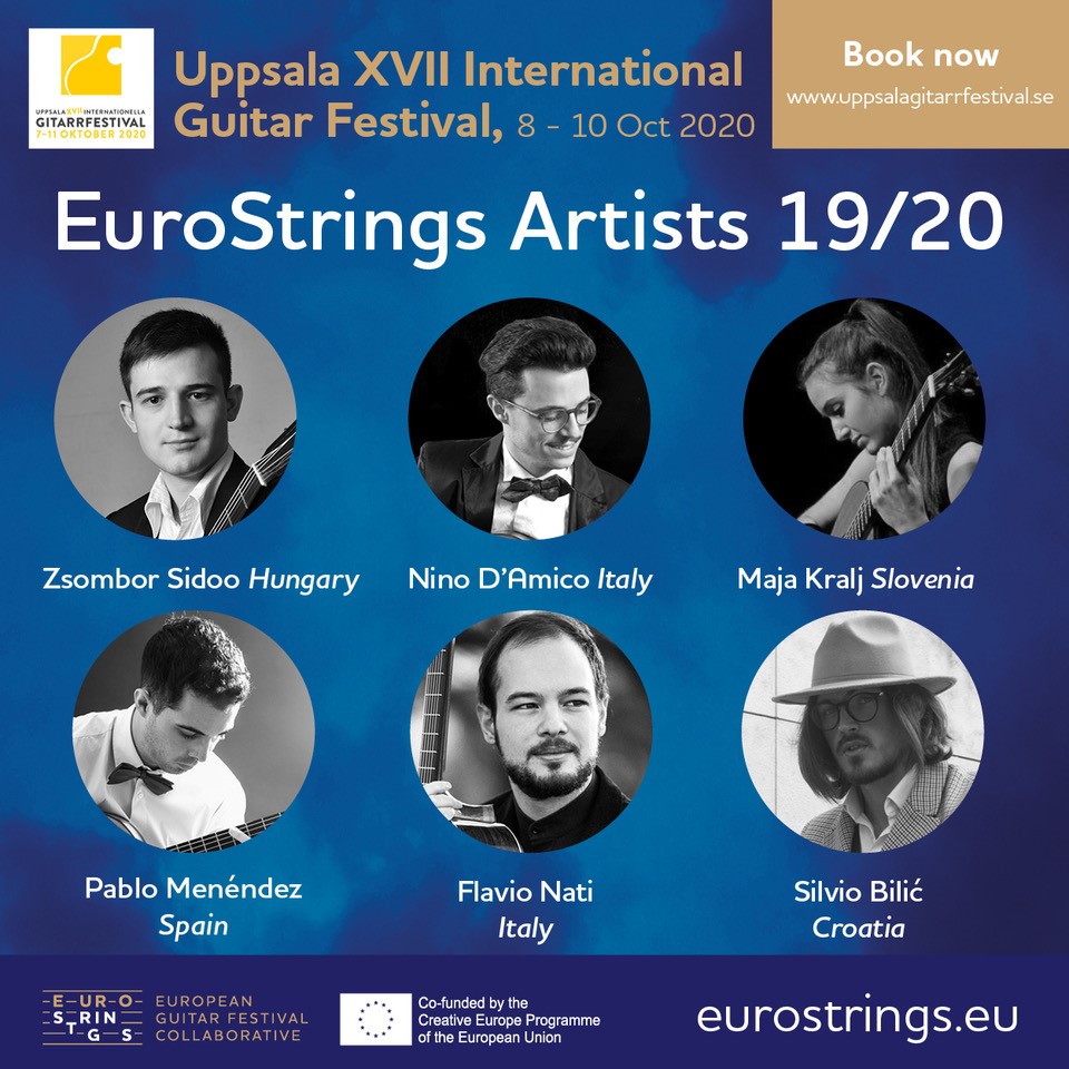 Announcing the Uppsala International Guitar Festival 2020 with 7  EuroStrings Artists - EuroStrings